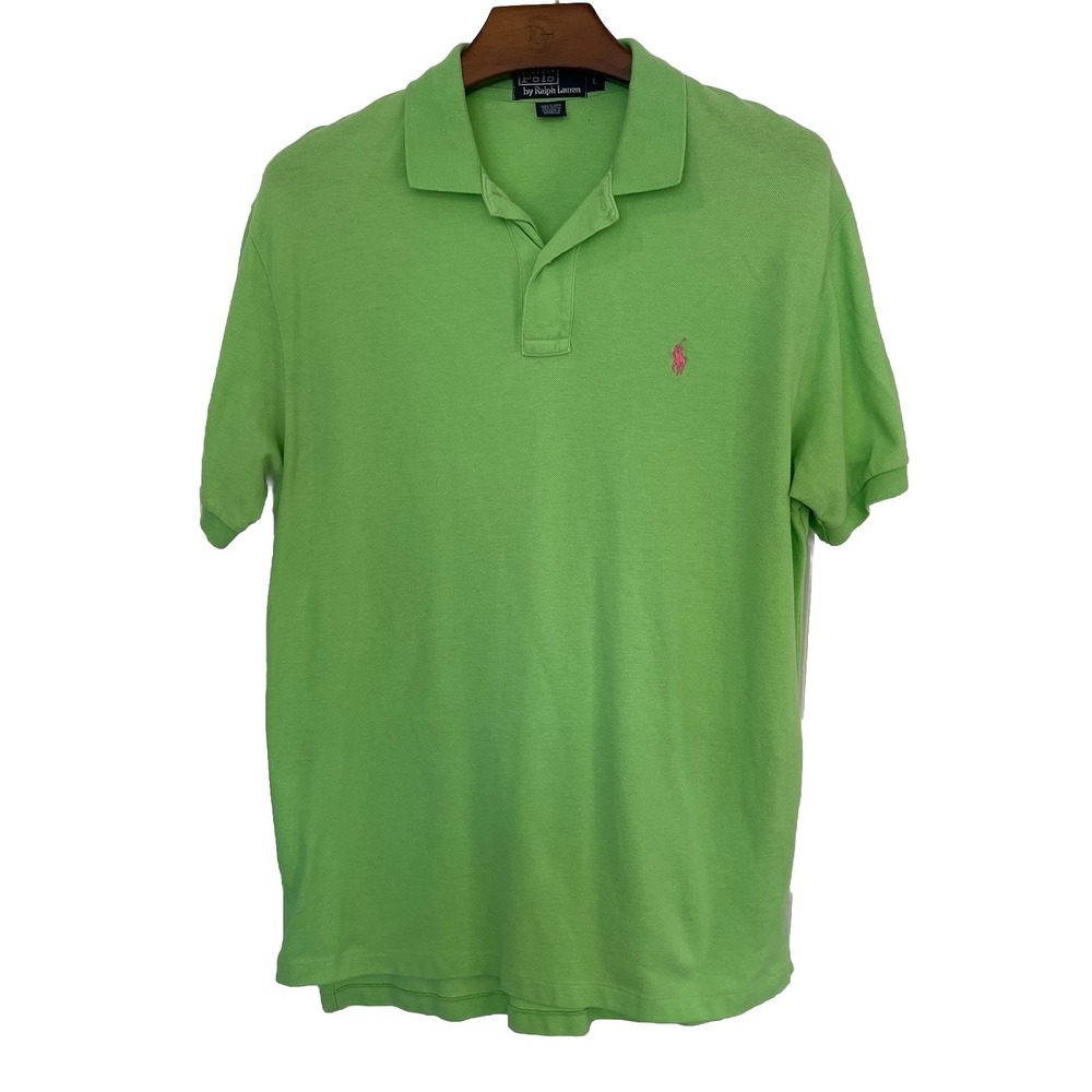 Polo Ralph Lauren Polo Shirt Mens Large Classic Fit 100% Cotton golf vacation